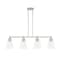 Designers Fountain Westin 60 Watt 4 Light Satin Platinum Pendant with Clear Glass Shade 95738-SP - alternate 1